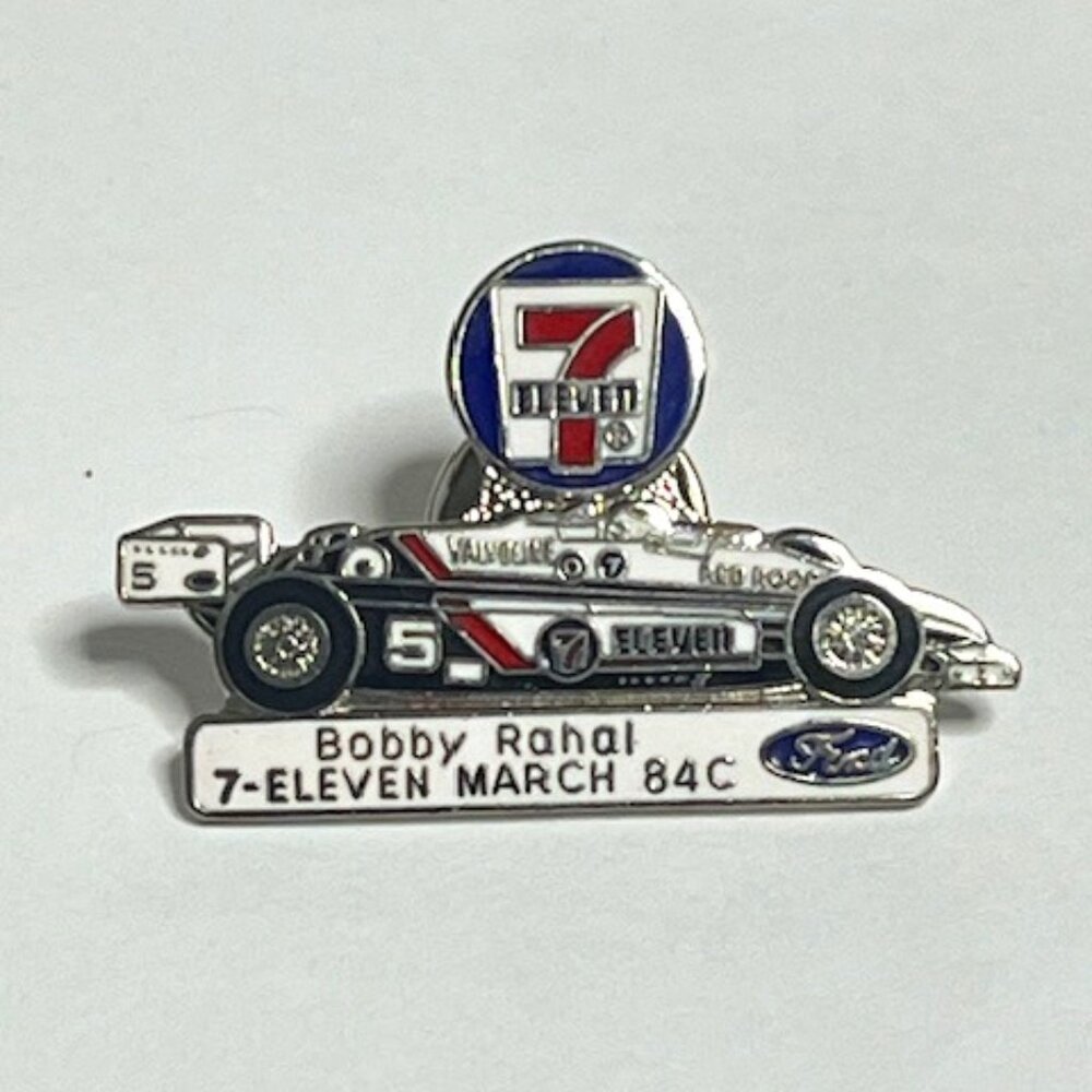 VTG 7 Eleven Racecar Sponsorship Bobby Rahal Lapel Ford Promo Hat Vest Pin